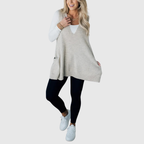 Arola – Gilet long en maille cosy