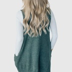 Arola – Gilet long en maille cosy