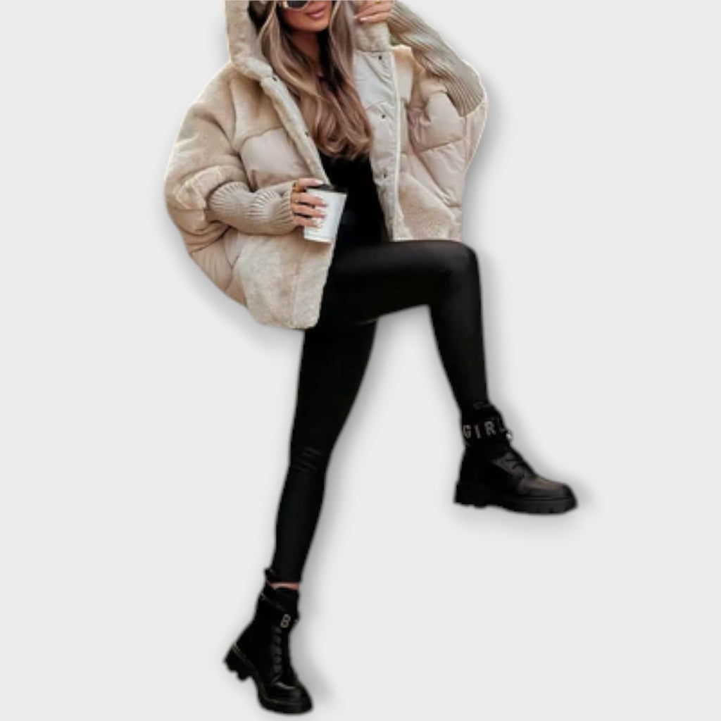 Elsie – Doudoune teddy élégante