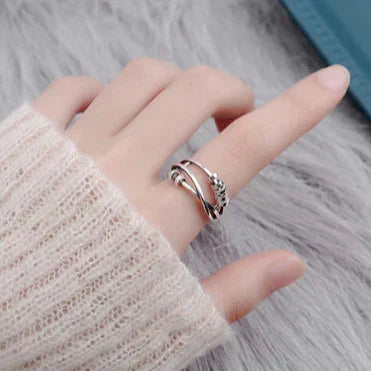 Bague Tahlia – Anneau anti-stress rotatif